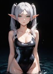 frieren, sousou_no_frieren, nero100, 1girls, bare_shoulders