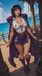nico_robin, one_piece, aisinful, 1girls, ass