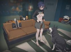 belle_(zenless_zone_zero), mihoyo, zenless_zone_zero, amana, 1animal