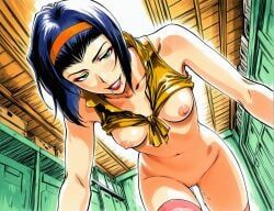 faye_valentine, spike_spiegel, cowboy_bebop, noxxi_(artist), bed