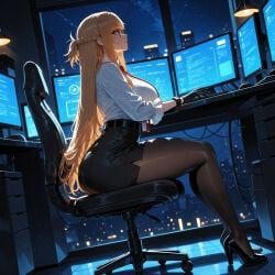 asuna_(sao), sword_art_online, miyuai, 1girl, alternate_costume