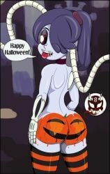 squigly, halloween, skullgirls, 8ball9615, big_ass