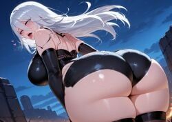 a2_(nier_automata), nier:_automata, revoaru, 1boy, 1girl