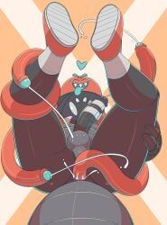 gemsum, 4_eyes, anal_orgasm, animal_humanoid, animate_inanimate