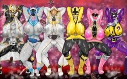 ahim_de_famille, fueki_koyomi, gokai_pink, hanaori_kotoha, kamen_rider_nadeshiko