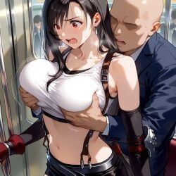 tifa_lockhart, final_fantasy, final_fantasy_vii, 1female, 1male