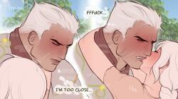 iron_golem_(minecraft), minecraft, kinkybinky, 1boy1girl, french_kiss