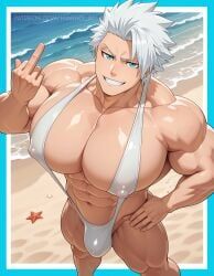 toshiro_hitsugaya, bleach, himbho-ai, 1boy, bara