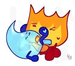 firey_(bfdi), teardrop_(bfdi), battle_for_dream_island, bfdi, bfdia