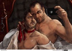 castiel, castiel_(supernatural), crowley, crowley_(supernatural), misha_collins