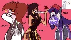 alice_(murder_drones), cyn_(murder_drones), doll_(murder_drones), zzmaverickzz