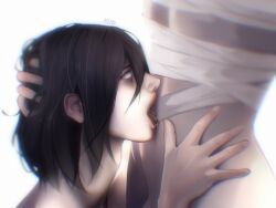 dazai_osamu, fyodor_dostoevsky, bungo_stray_dogs, bandaged_chest, bandages