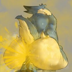 generation_2_pokemon, generation_4_pokemon, lucario, pokemon_(species), typhlosion