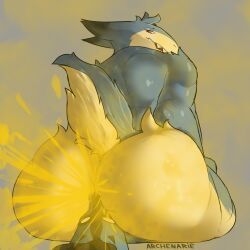 generation_2_pokemon, generation_4_pokemon, lucario, pokemon_(species), typhlosion