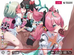aria_(zenless_zone_zero), aria_(zenless_zone_zero)_(human_form), nangong_yu_(zenless_zone_zero), sunna_(zenless_zone_zero), angels_of_delusion