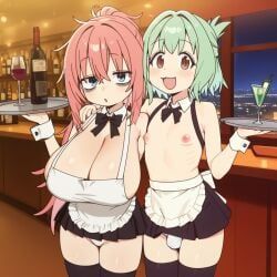 michinoku_komaro, otori-tan, seitokai_nimo_anawa_aru!, 1femboy, 1girls