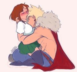 bakugou_katsuki, katsuki_bakugou, ochako_uraraka, uraraka_ochako, boku_no_hero_academia