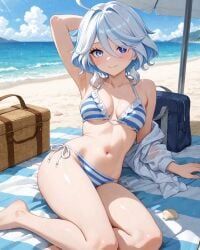 furina_(genshin_impact), genshin_impact, aianoart, 1girl, ahoge