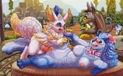 aniimo_(species), lunara_(aniimo), aniimo_(game), kitsune_youkai, 3_toes