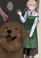 original_character, original, rojiura10, apron, bangs