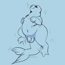 afterzero, anthro, aquatic, balls, belly