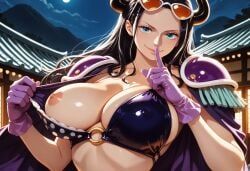 beast_pirates_(cosplay), nico_robin, one_piece, 1girls, black-haired_female
