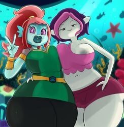 akila_theoris, plum_(bravest_warriors), bravest_warriors, cartoon_hangover, cleopatra_in_space