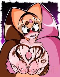 neoh_(vaniillatrouble), vaniillatrouble, 1girls, big_breasts, blush