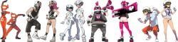 aether_foundation_employee, aether_foundation_employee_(female), aether_foundation_employee_(male), team_flare, team_flare_grunt