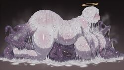 1girls, absorption, assimilation, body_horror, breasts