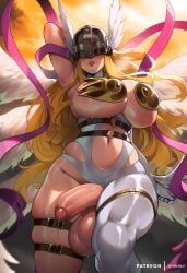 angewomon, digimon_(species), digimon, althaean, angel