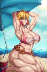 gwenpool, ryosuart, 1girls, bikini, female