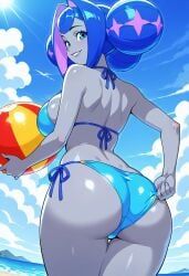 princess_guinevere, glitch_productions, knights_of_guinevere, adjusting_bikini, beach