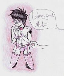 murdoc_niccals, deviantart, gorillaz, blush_lines, embarrassed