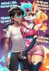 astriad_(cocky69), queen_bee-lzebub_(helluva_boss), helluva_boss, cocky69, big_boobs