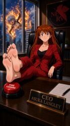 asuka_langley_sohryu, rei_ayanami, neon_genesis_evangelion, 2girls, authority_abuse