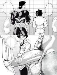 endeavor_(boku_no_hero_academia), endeavor_(my_hero_academia), enji_todoroki, izuku_midoriya, boku_no_hero_academia