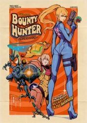 ridley, samus_aran, metroid, kumanzart, japanese_text