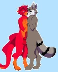 anthro, aquatic, duo, fish, looking_at_another