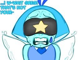 aquamarine_(steven_universe), greg_universe, steven_universe, lemonsqueeze, blindfold