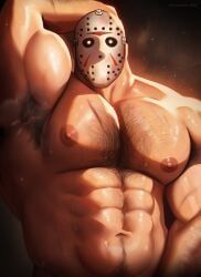 jason_voorhees, friday_the_13th, kaysuo, 1boy, armpit