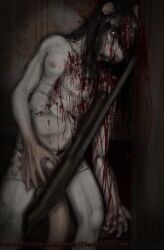 schiavonesca, against_surface, against_wall, anthro, black_hair