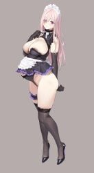 yd_(orange_maru), 1girl, apron, bangs, bare_shoulders