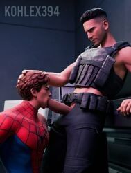 peter_parker, punisher_(francis_castle), spider-man, fortnite, marvel