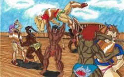 wackysexadventures, african_femboy, african_male, armor, armored_futa
