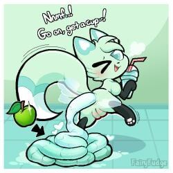 slushi_(chikn_nuggit), chikn_nuggit, fairyfudge, anus, apple