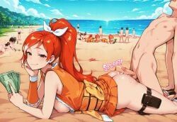crunchyroll-hime, crunchyroll, 1boy, 1girls, after_sex
