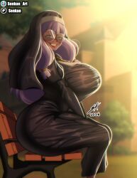 maria_(senkan_art), senkan_art, 1girls, ass_bigger_than_head, big_ass