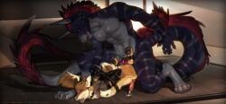 mythology, taslow, abdominal_bulge, anal, anal_orgasm