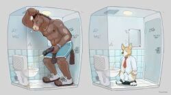 flugeldog, animal_genitalia, animal_penis, annoyed, anthro